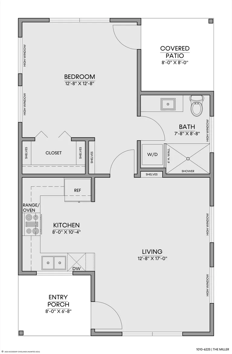 The Miller — Floorplan — 1st floor