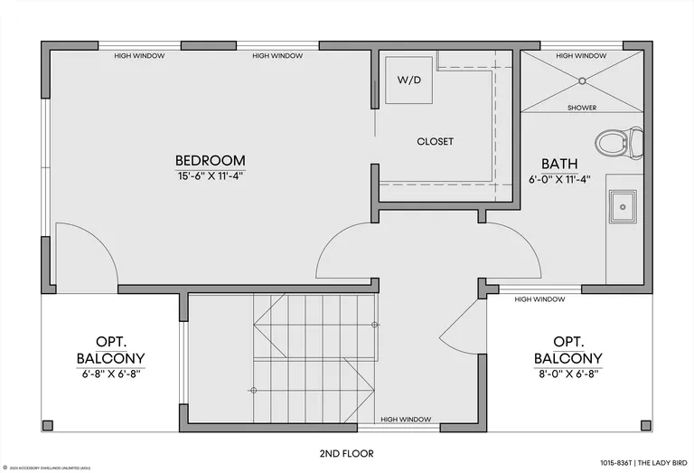 The Lady Bird — Floorplan — 2nd floor