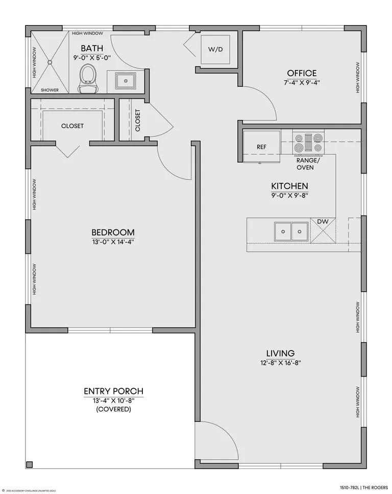 The Rogers — Floorplan — 1st floor