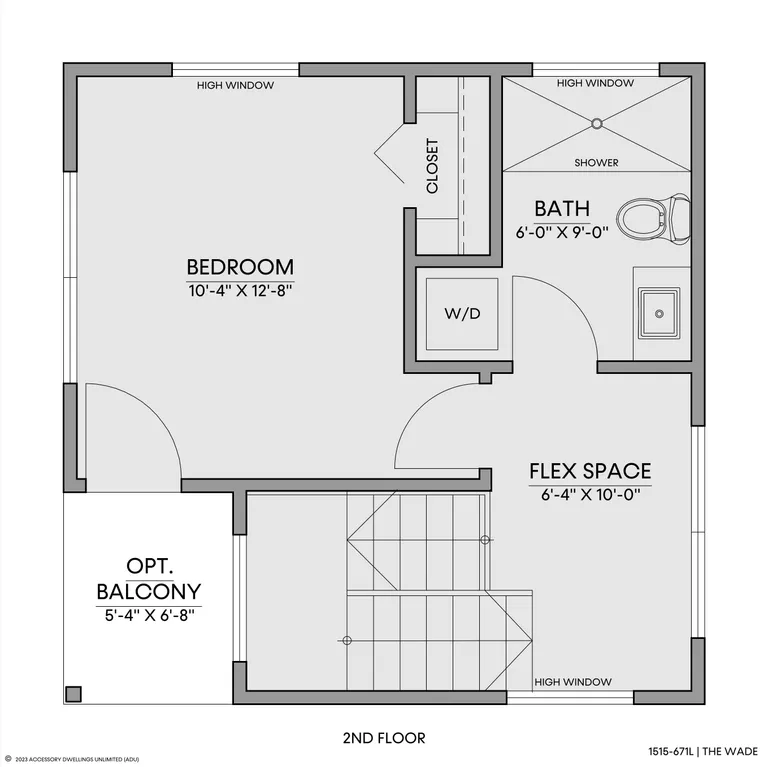 The Wade — Floorplan — 2nd floor