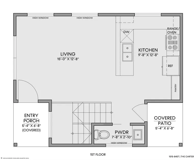 The Carter — Floorplan — 1st floor