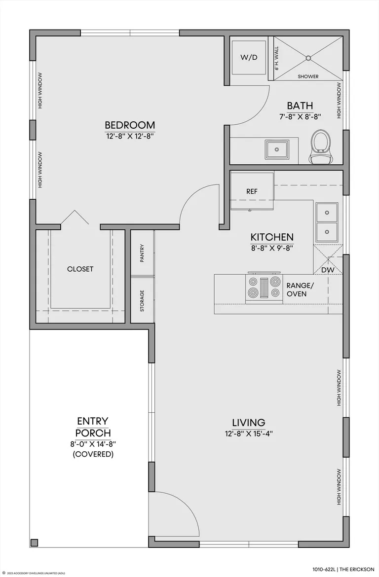 The Erickson — Floorplan — 1st floor