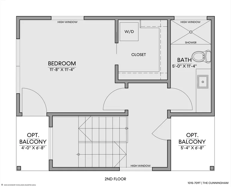 The Cunningham — Floorplan — 2nd floor