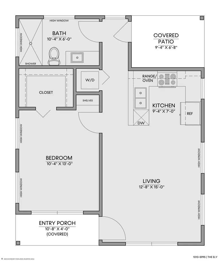 The Ely — Floorplan — 1st floor