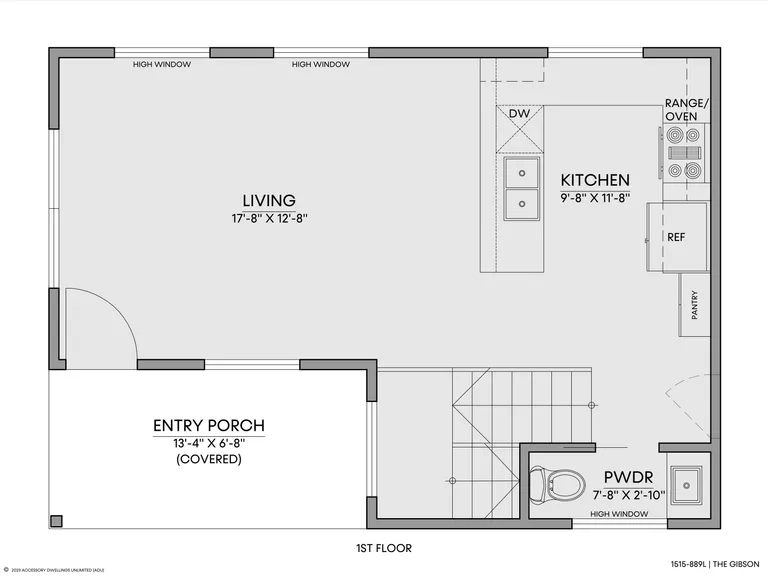 The Gibson — Floorplan — 1st floor