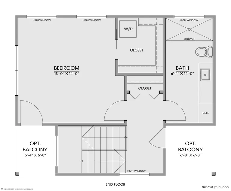 The Hogg — Floorplan — 2nd floor