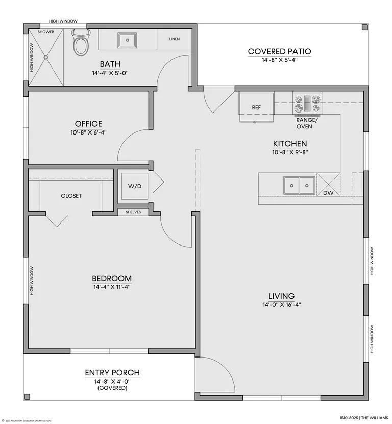 The Williams — Floorplan — 1st floor