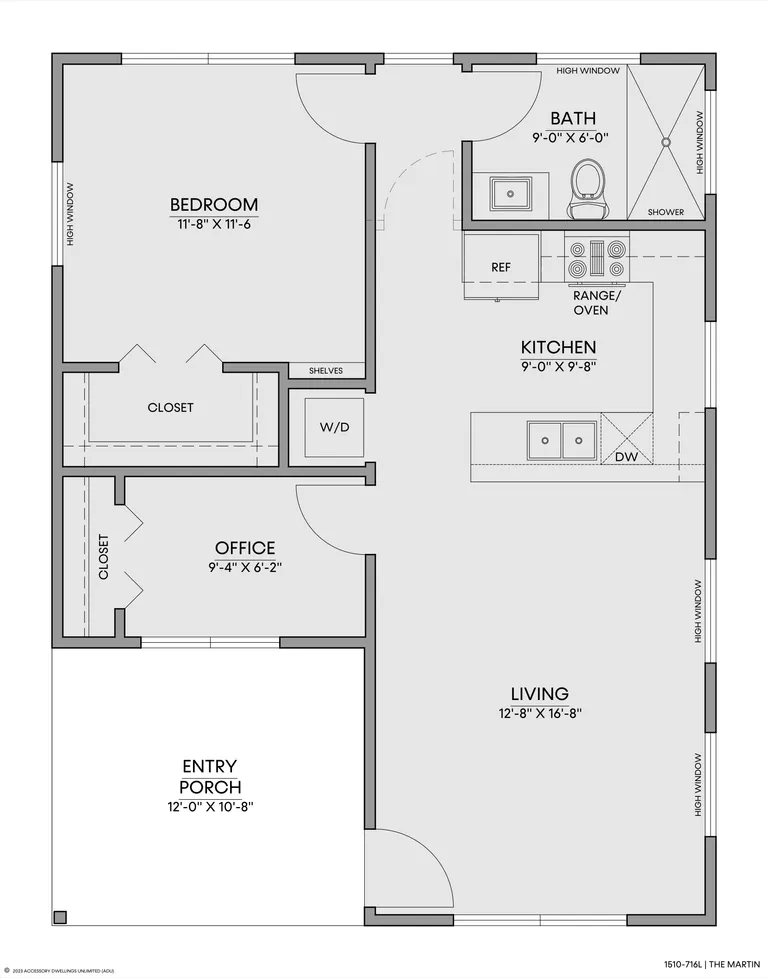The Martin — Floorplan — 1st floor