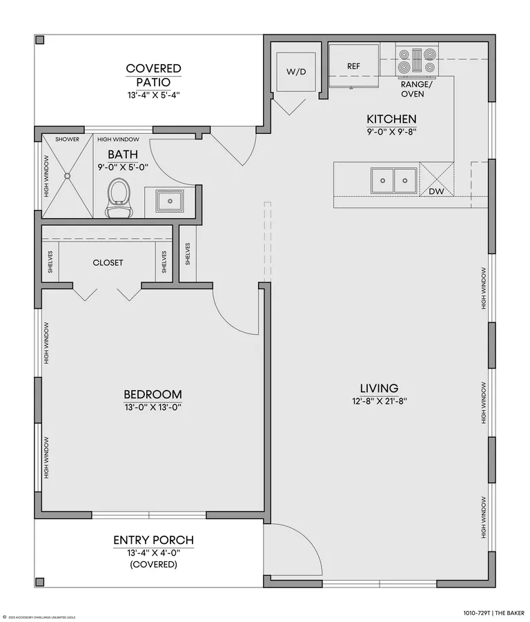 The Baker — Floorplan — 1st floor