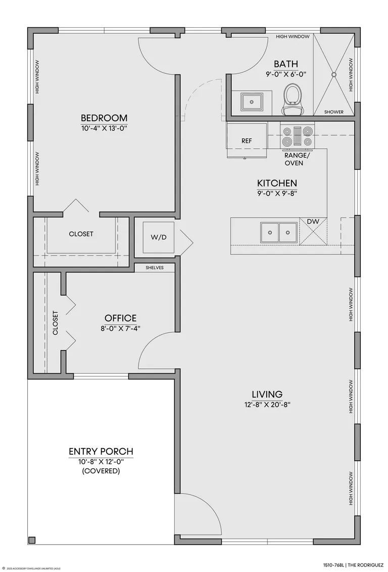 The Rodriguez — Floorplan — 1st floor
