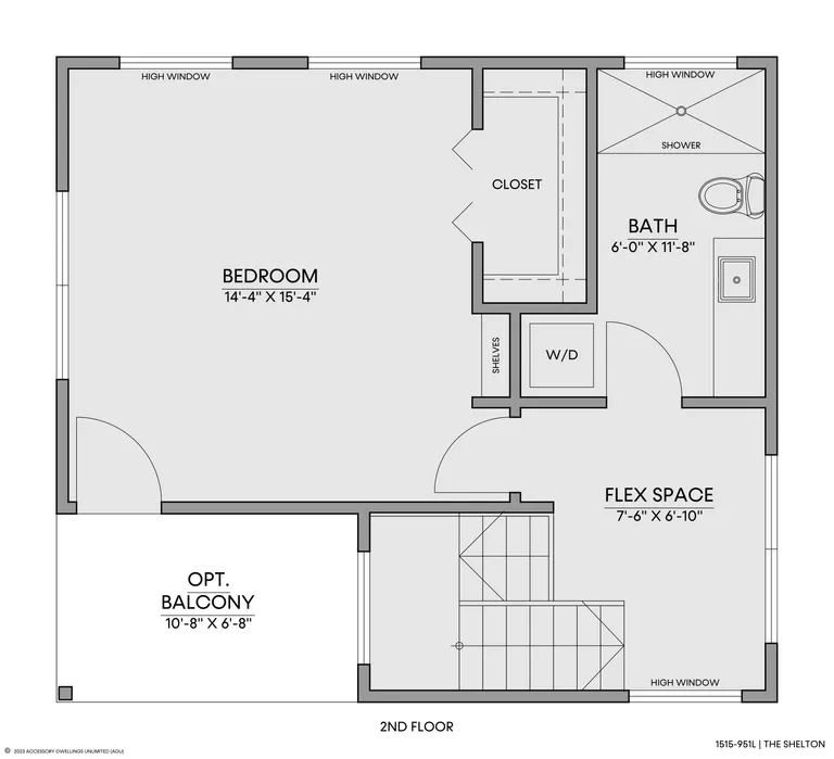 The Shelton — Floorplan — 2nd floor