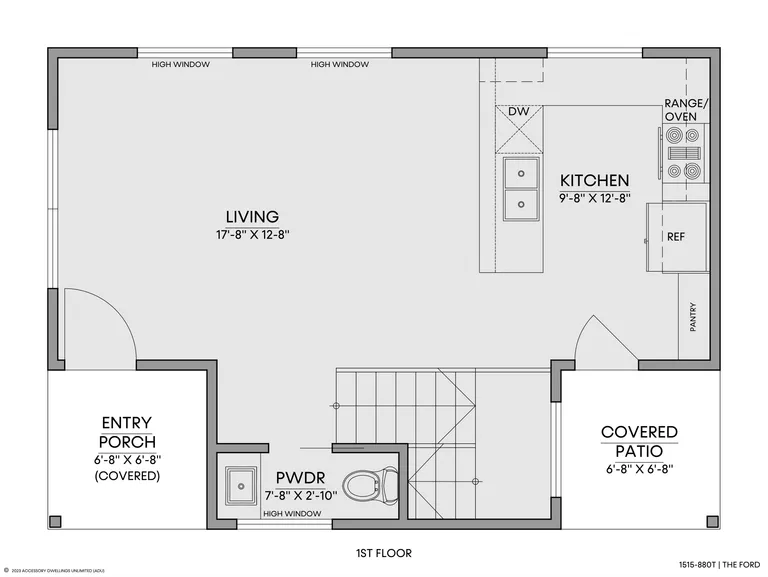 The Ford — Floorplan — 1st floor