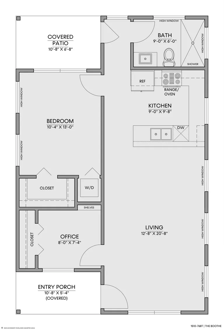 The Boothe — Floorplan — 1st floor