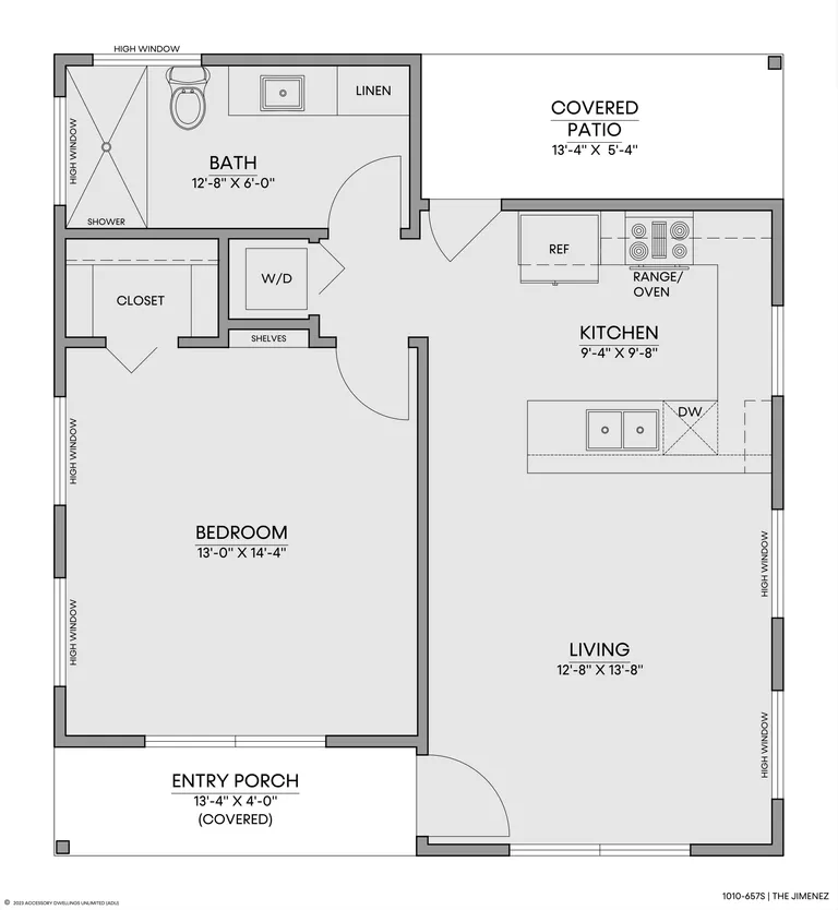 The Jimenez — Floorplan — 1st floor