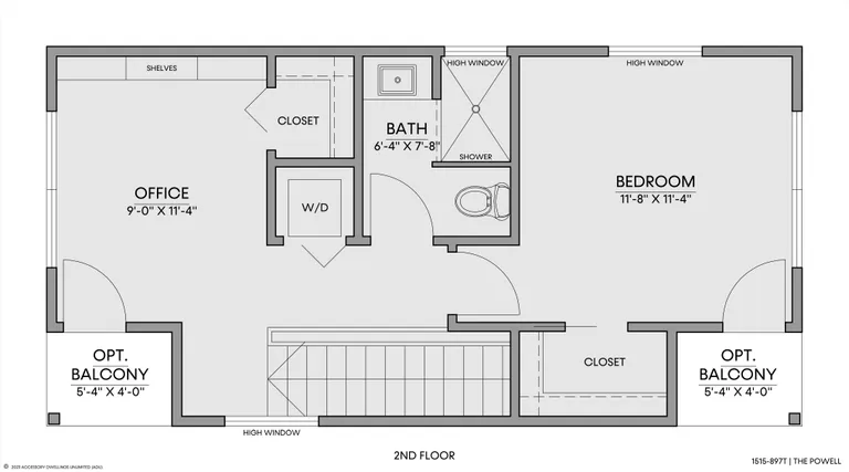 The Powell — Floorplan — 2nd floor
