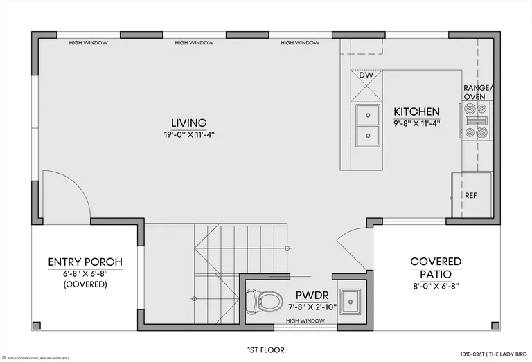 The Lady Bird — Floorplan — 1st floor