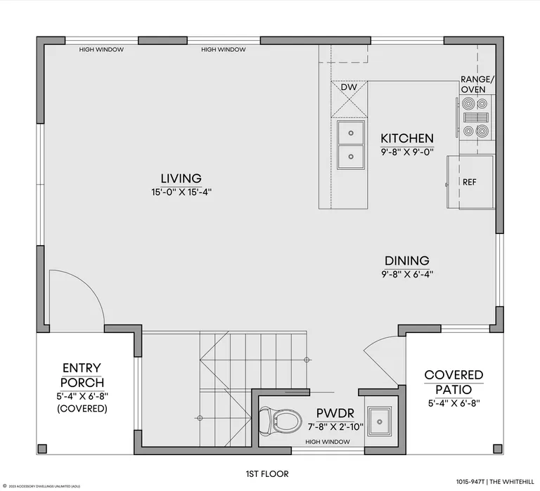 The Whitehill — Floorplan — 1st floor