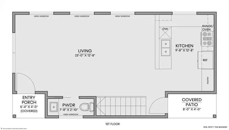 The Biggers — Floorplan — 1st floor