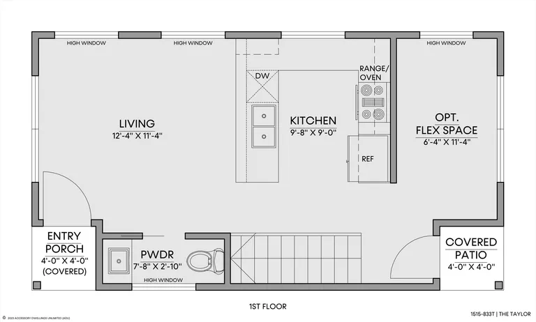 The Taylor — Floorplan — 1st floor