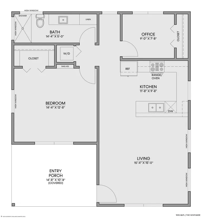 The Whitaker — Floorplan — 1st floor