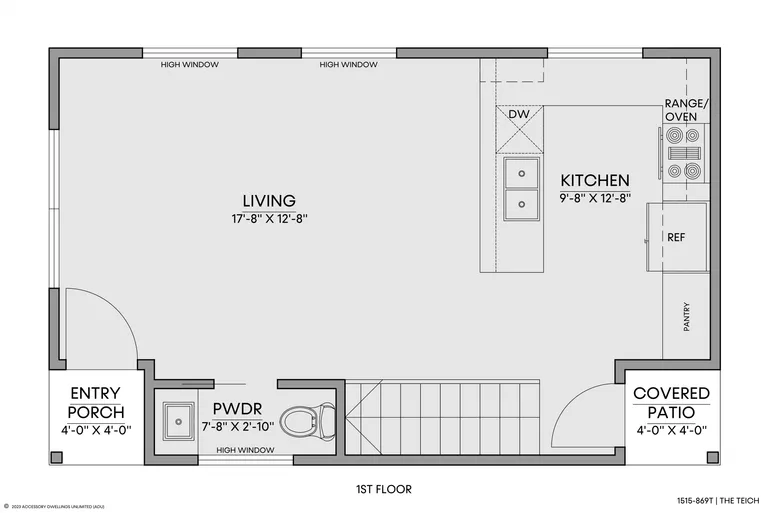 The Teich — Floorplan — 1st floor