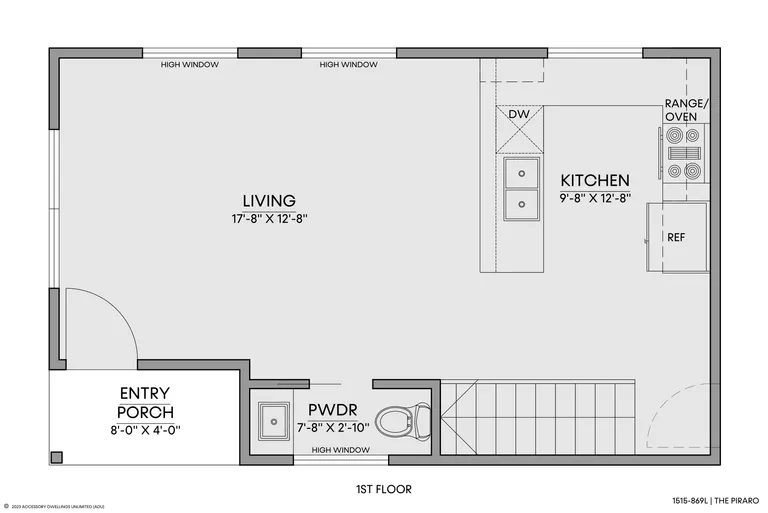 The Piraro — Floorplan — 1st floor