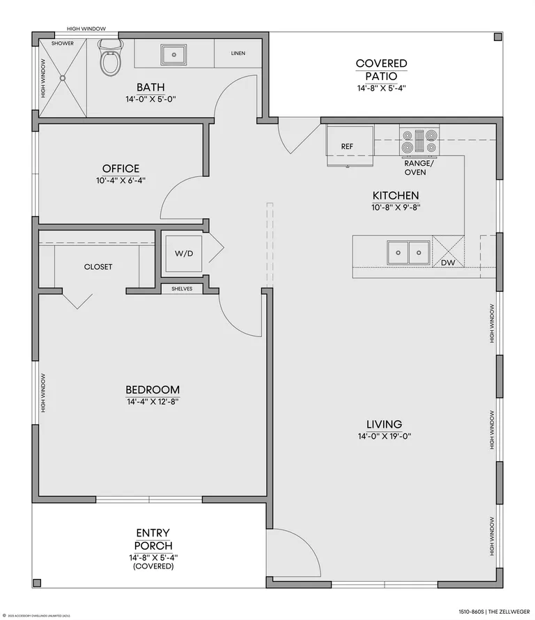 The Zellweger — Floorplan — 1st floor