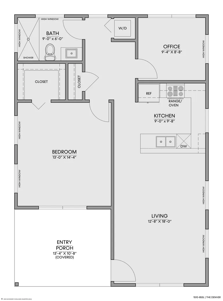 The Denver — Floorplan — 1st floor