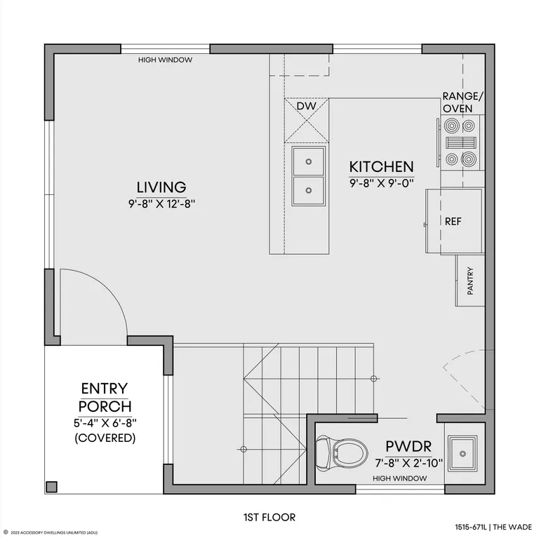 The Wade — Floorplan — 1st floor