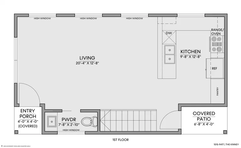 The Kinney — Floorplan — 1st floor