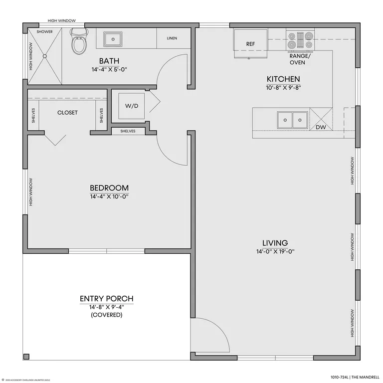 The Mandrell — Floorplan — 1st floor