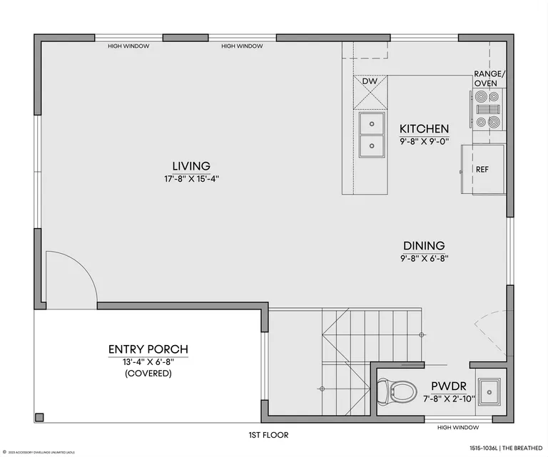 The Breathed — Floorplan — 1st floor