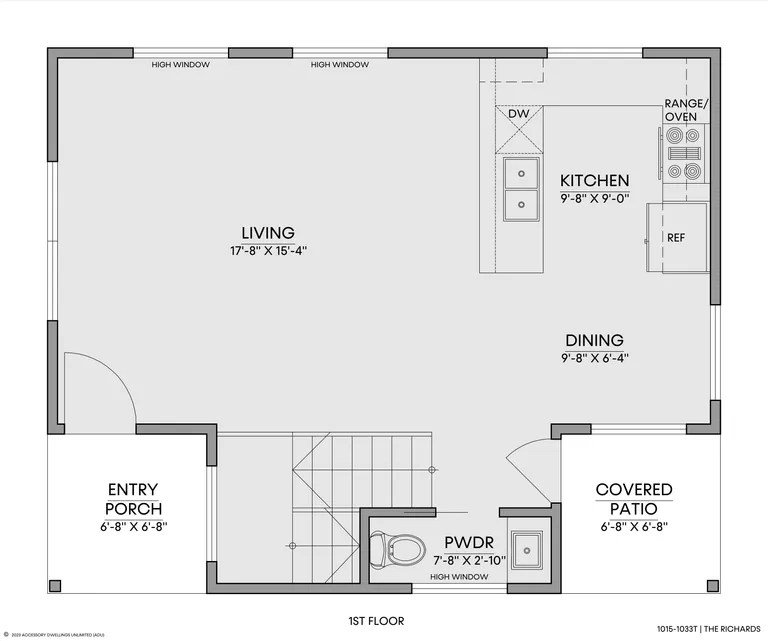 The Richards — Floorplan — 1st floor