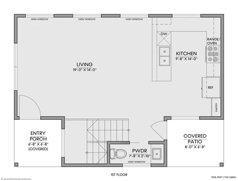 The Ames — Floorplan — 1st floor