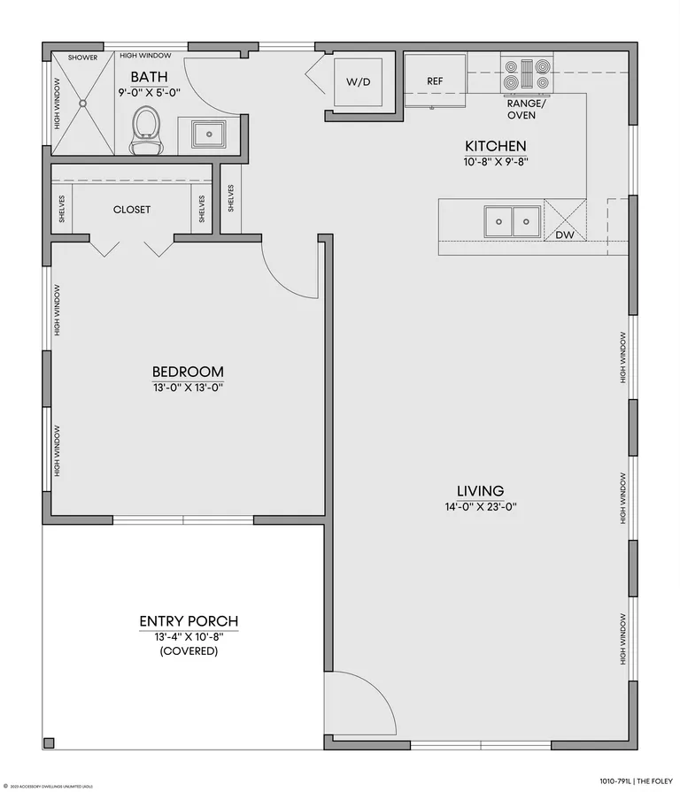 The Foley — Floorplan — 1st floor