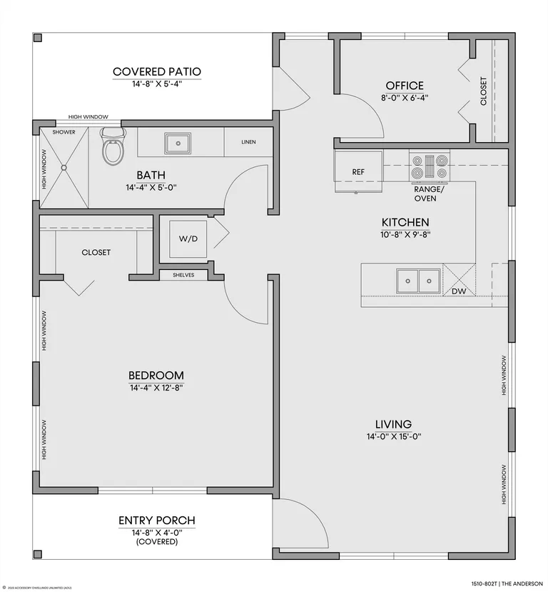 The Anderson — Floorplan — 1st floor