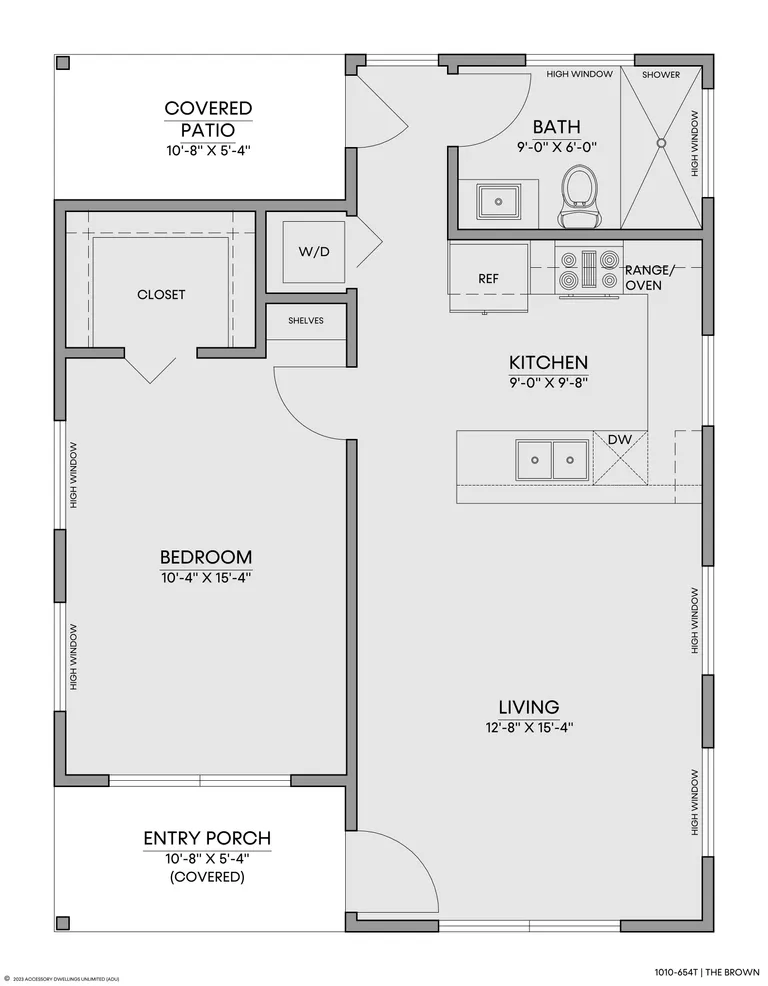 The Brown — Floorplan — 1st floor