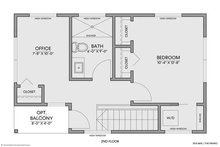 The Piraro — Floorplan — 2nd floor