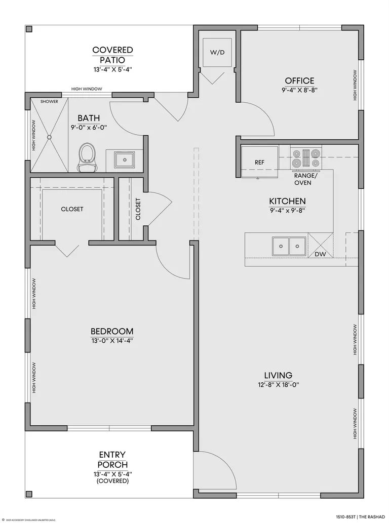 The Rashad — Floorplan — 1st floor