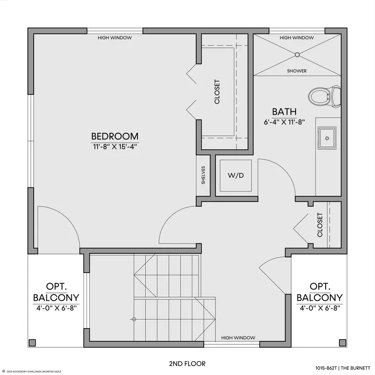 The Burnett — Floorplan — 2nd floor
