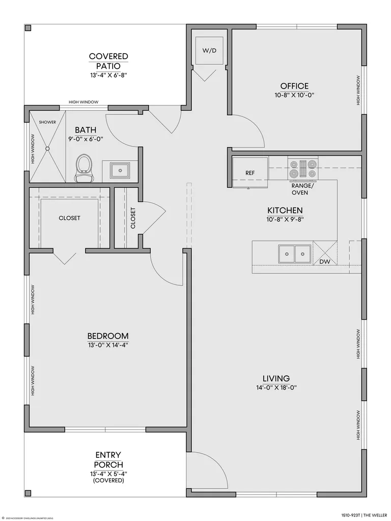 The Weller — Floorplan — 1st floor