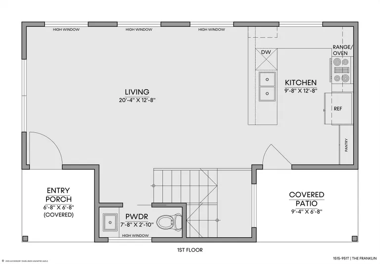 The Franklin — Floorplan — 1st floor