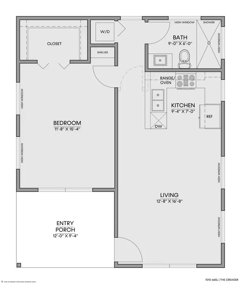 The Creager — Floorplan — 1st floor